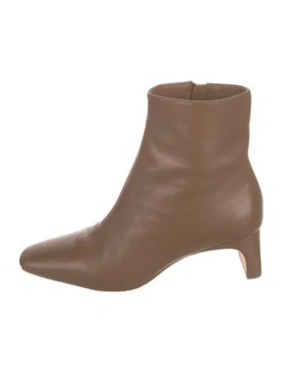 Pre-owned Loeffler Randall Leather Chelsea Boots In Brown