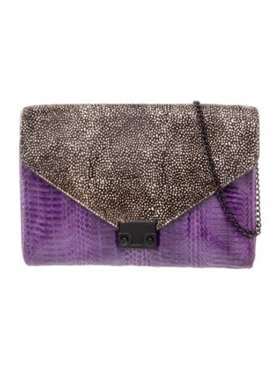 Pre-owned Loeffler Randall Leather Clutch