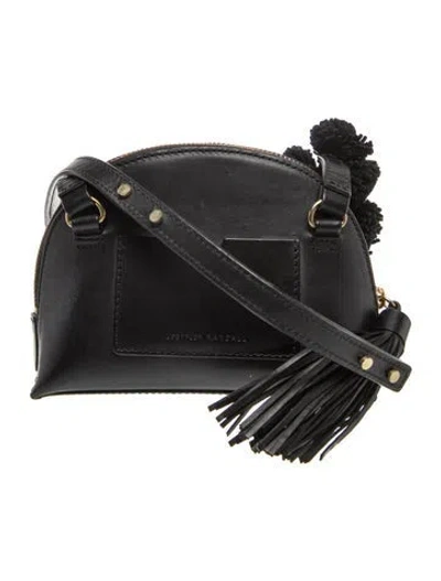 Pre-owned Loeffler Randall Leather Crossbody Bag In Black