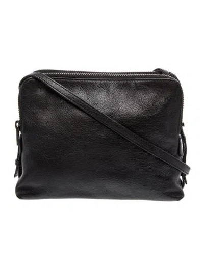 Pre-owned Loeffler Randall Leather Crossbody Bag In Black