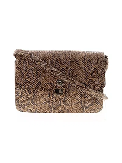 Pre-owned Loeffler Randall Leather Crossbody Bag In Brown