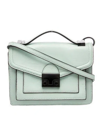 Pre-owned Loeffler Randall Leather Crossbody Bag In Green
