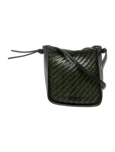 Pre-owned Loeffler Randall Leather Crossbody Bag In Green