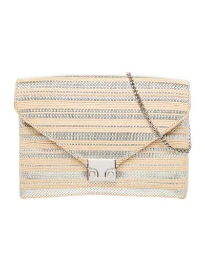 Pre-owned Loeffler Randall Leather Crossbody Bag In Neutral