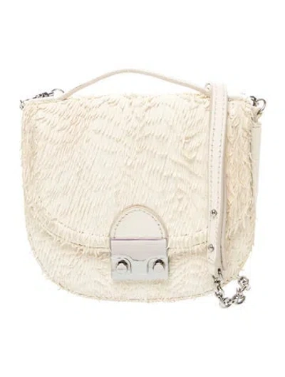 Pre-owned Loeffler Randall Leather Crossbody Bag In Neutral