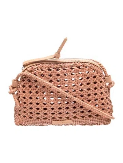 Pre-owned Loeffler Randall Leather Crossbody Bag In Pink