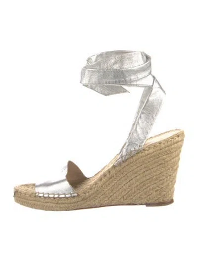 Pre-owned Loeffler Randall Leather Espadrilles