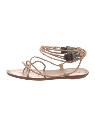Pre-owned Loeffler Randall Leather Gladiator Sandals