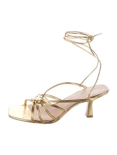 Pre-owned Loeffler Randall Leather Gladiator Sandals