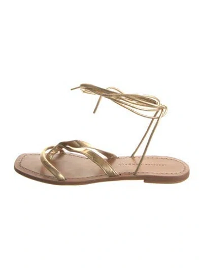Pre-owned Loeffler Randall Leather Gladiator Sandals