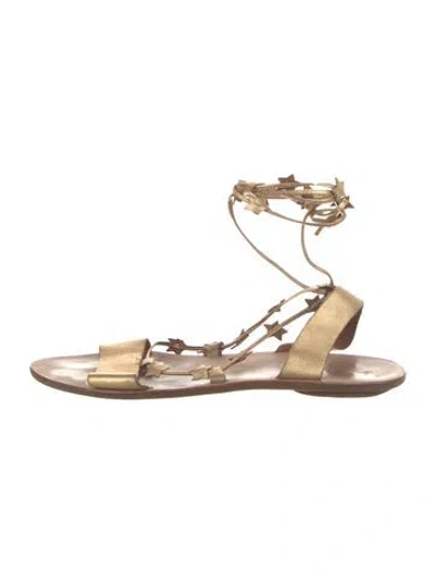 Pre-owned Loeffler Randall Leather Gladiator Sandals