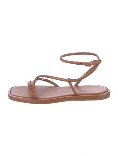 Pre-owned Loeffler Randall Leather Gladiator Sandals In Brown