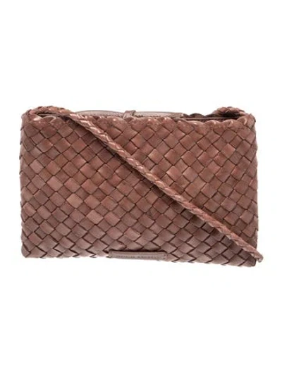 Pre-owned Loeffler Randall Leather Messenger Bag In Brown