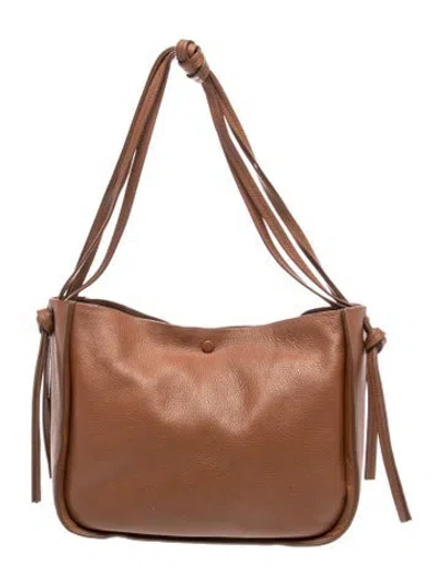 Pre-owned Loeffler Randall Leather Messenger Bag In Brown