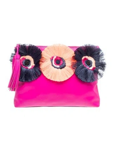 Pre-owned Loeffler Randall Leather Minaudière In Pink