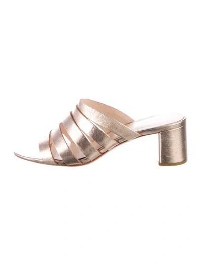 Pre-owned Loeffler Randall Leather Mules