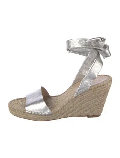 Pre-owned Loeffler Randall Leather Printed Espadrilles