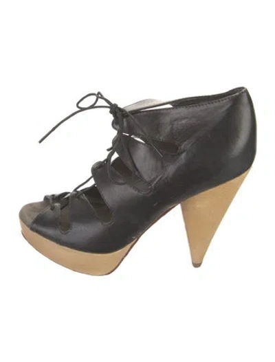 Pre-owned Loeffler Randall Leather Pumps In Black
