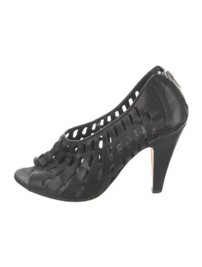 Pre-owned Loeffler Randall Leather Pumps In Black