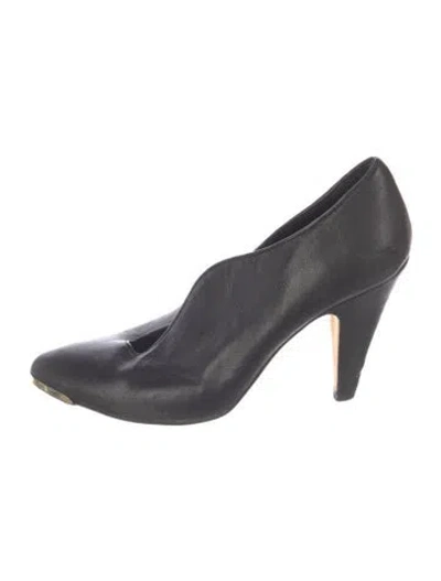 Pre-owned Loeffler Randall Leather Pumps In Black