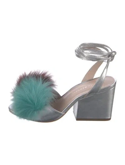 Pre-owned Loeffler Randall Leather Pumps In Blue