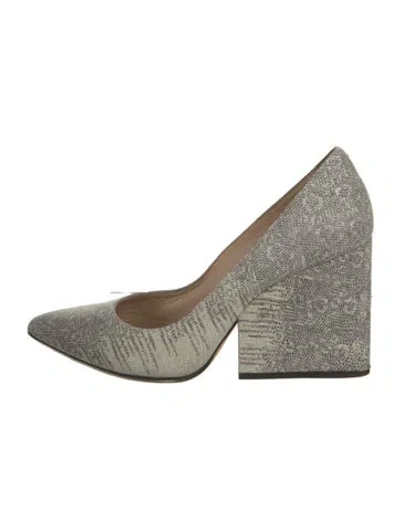 Pre-owned Loeffler Randall Leather Pumps In Neutral