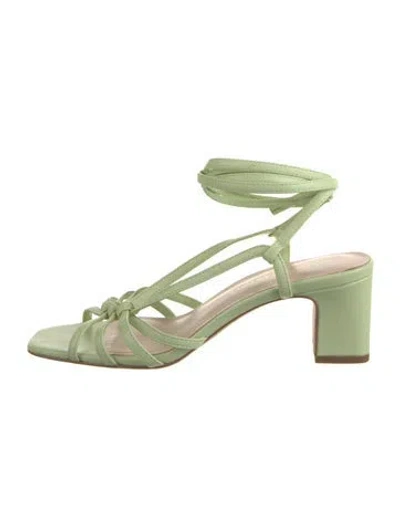 Pre-owned Loeffler Randall Leather Sandals In Green