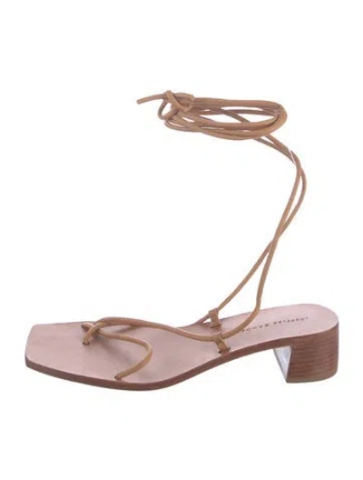 Pre-owned Loeffler Randall Leather Sandals In Pink