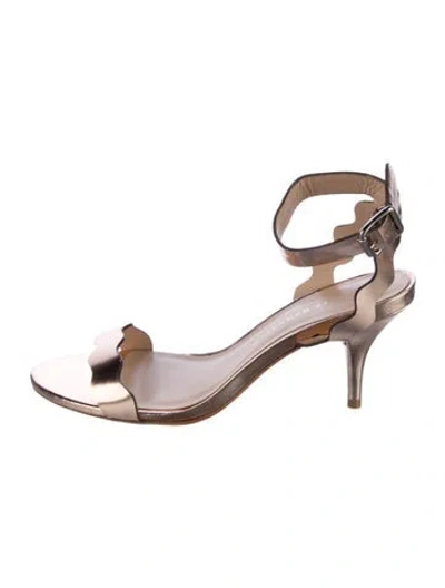 Pre-owned Loeffler Randall Leather Sandals In Transparent