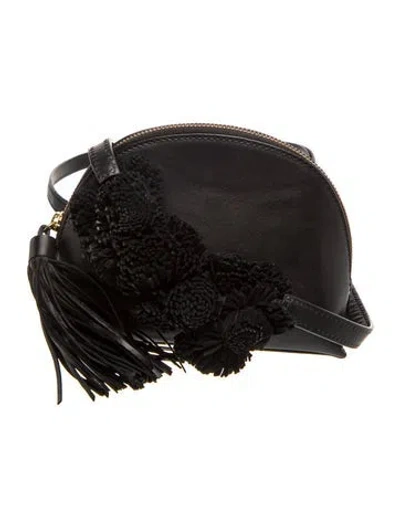 Pre-owned Loeffler Randall Leather Shoulder Bag In Black