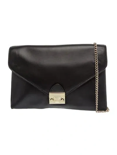 Pre-owned Loeffler Randall Leather Shoulder Bag In Black