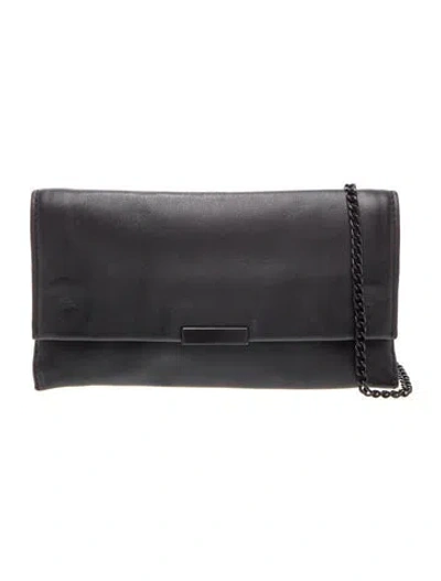 Pre-owned Loeffler Randall Leather Shoulder Bag In Black