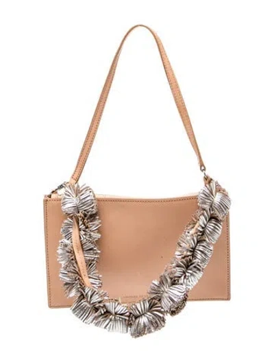 Pre-owned Loeffler Randall Leather Shoulder Bag In Neutral