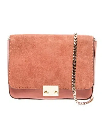 Pre-owned Loeffler Randall Leather Shoulder Bag In Pink