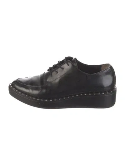 Pre-owned Loeffler Randall Leather Studded Accents Pumps In Black