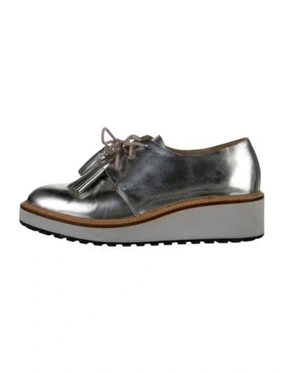 Pre-owned Loeffler Randall Leather Tassel Accents Oxfords