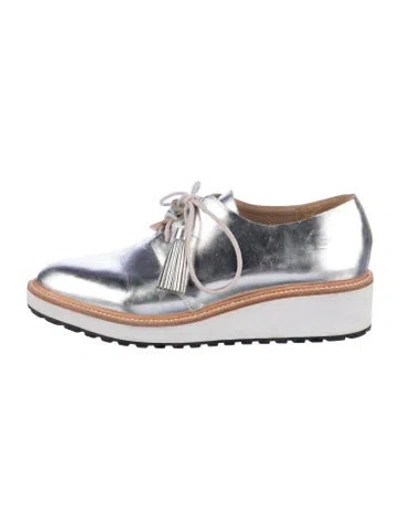 Pre-owned Loeffler Randall Leather Tassel Accents Oxfords