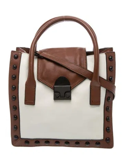 Pre-owned Loeffler Randall Leather Top Handle Bag In Multicolor