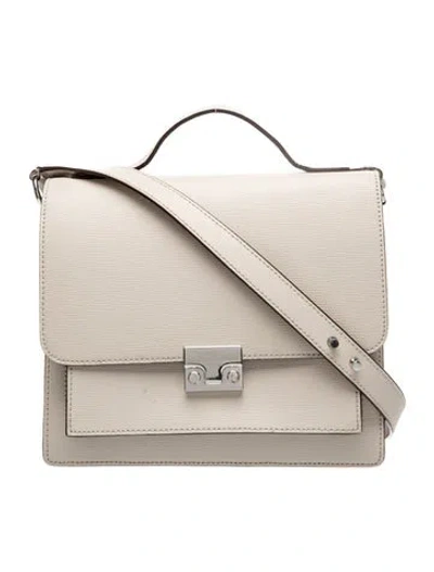 Pre-owned Loeffler Randall Leather Top Handle Bag In Neutral
