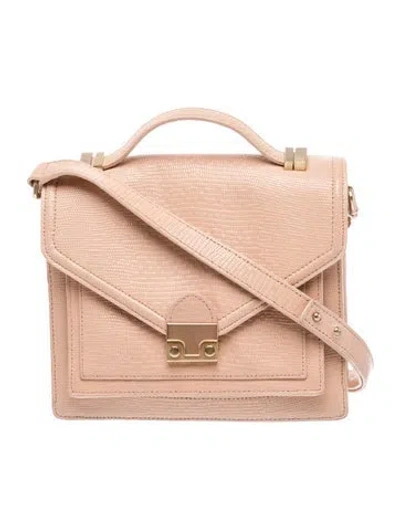 Pre-owned Loeffler Randall Leather Top Handle Bag In Pink