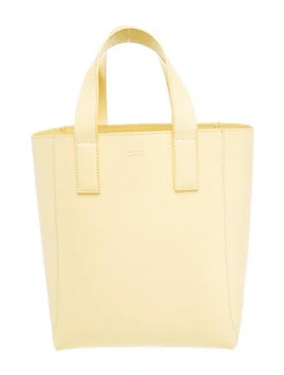 Pre-owned Loeffler Randall Leather Top Handle Bag In Yellow