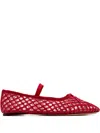 Loeffler Randall Leonie Mary Jane Ballet Flat In Red