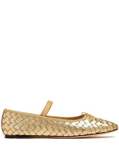 Loeffler Randall Leonie Ballerina Shoes In 金色
