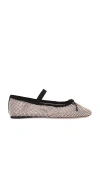 Loeffler Randall Ballerinas Leonie In Metallic Neutral