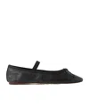 Loeffler Randall Leonie Bow-embellished Leather Flats In Black