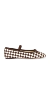 Loeffler Randall Leonie Mary Jane Ballet Flat In Brown