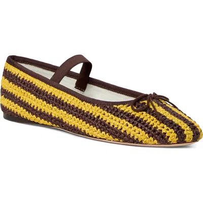 Loeffler Randall Leonie Mary Jane Ballet Flat In Brown
