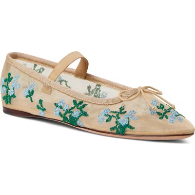 Loeffler Randall Leonie Mary Jane Flat In Neutral