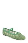Loeffler Randall Leonie Womens Slip On Padded Insole Ballet Flats In Kelly Green