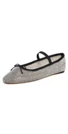 Loeffler Randall Leonie Soft Ballet Flats Crystal In Crystal